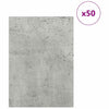 Pannelli decorativi Vidaxx 50 pezzi grigio cemento 30 x 42 x 0,27 cm legno composito