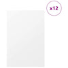 Vidaxl decorpanelen 12 pcs wit 40 x 60 x 0.27 cm bewerkt hout