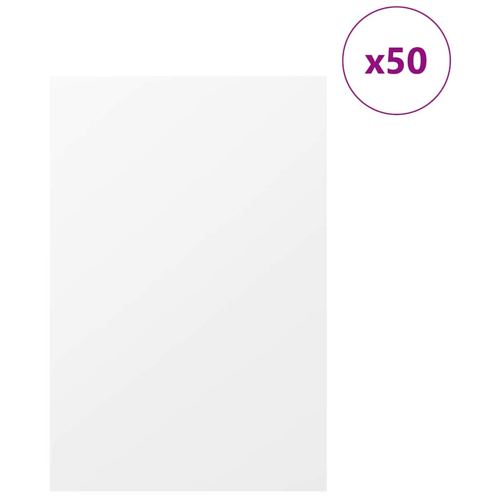 Vidaxl decorpanelen 50 pcs wit 40 x 60 x 0.27 cm bewerkt hout