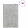 Vidaxl decorpanelen 50 pcs beton grijs 40 x 60 x 0.27 cm bewerkt hout