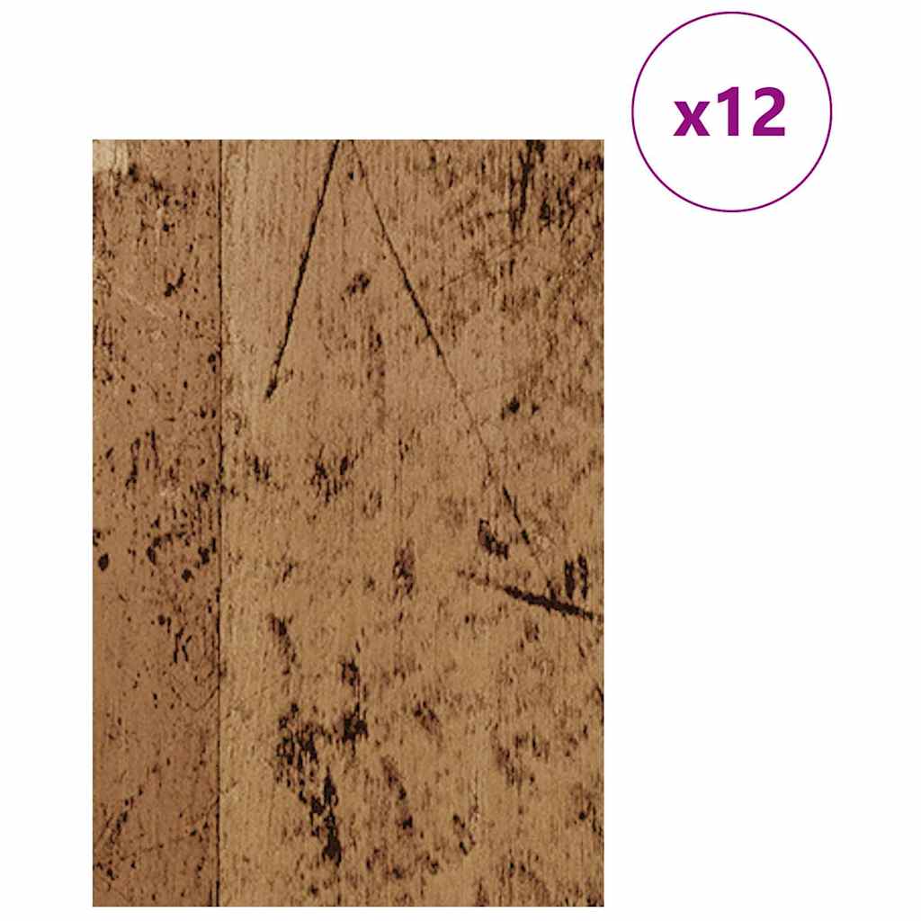 Vidaxl decorpanelen 12 pcs oudhout 40 x 60 x 0.27 cm bewerkt hout