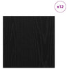Vidaxl decorpanelen 12 pcs zwart eiken 30 x 30 x 0,27 cm bewerkt hout