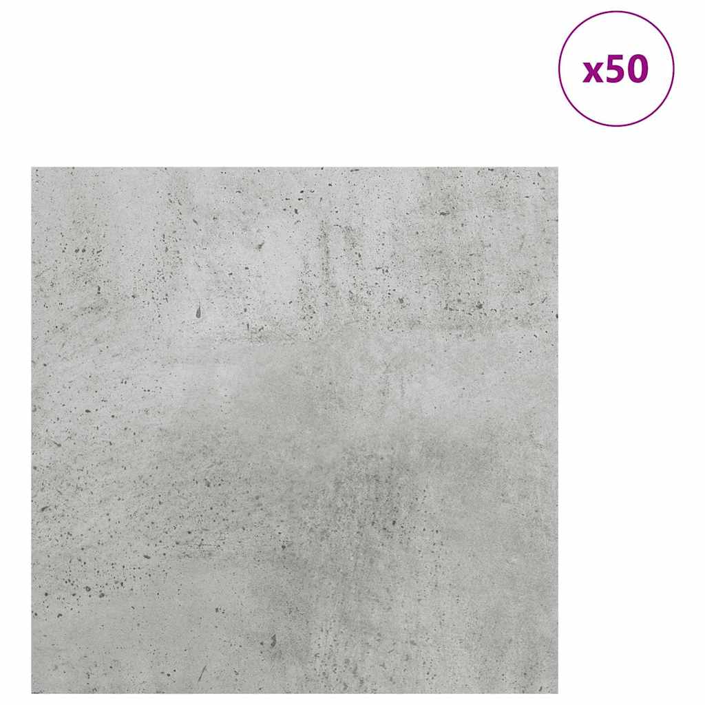 Pannelli decorativi Vidaxx 50 pezzi grigio cemento 30 x 30 x 0,27 cm legno composito