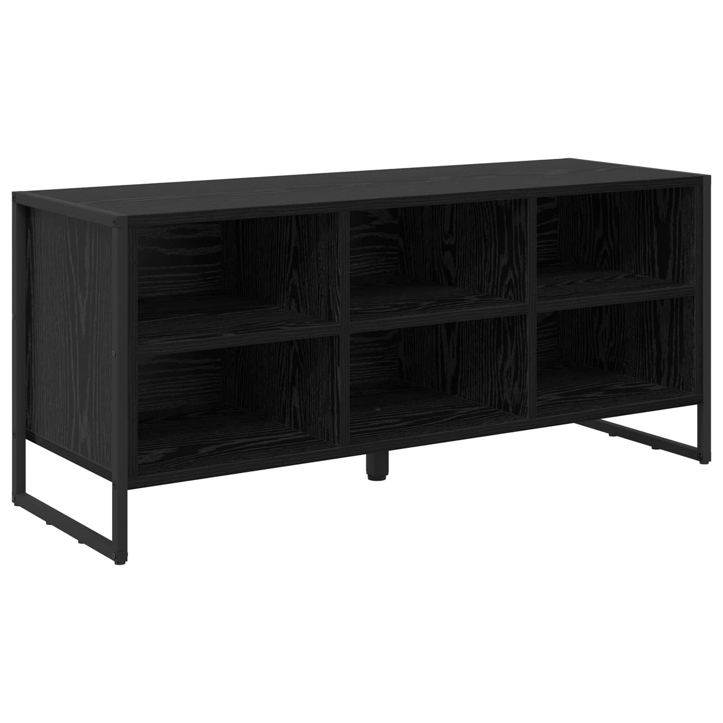 VidaXL zapatero roble negro 60 x 35 x 44 cm acabado madera