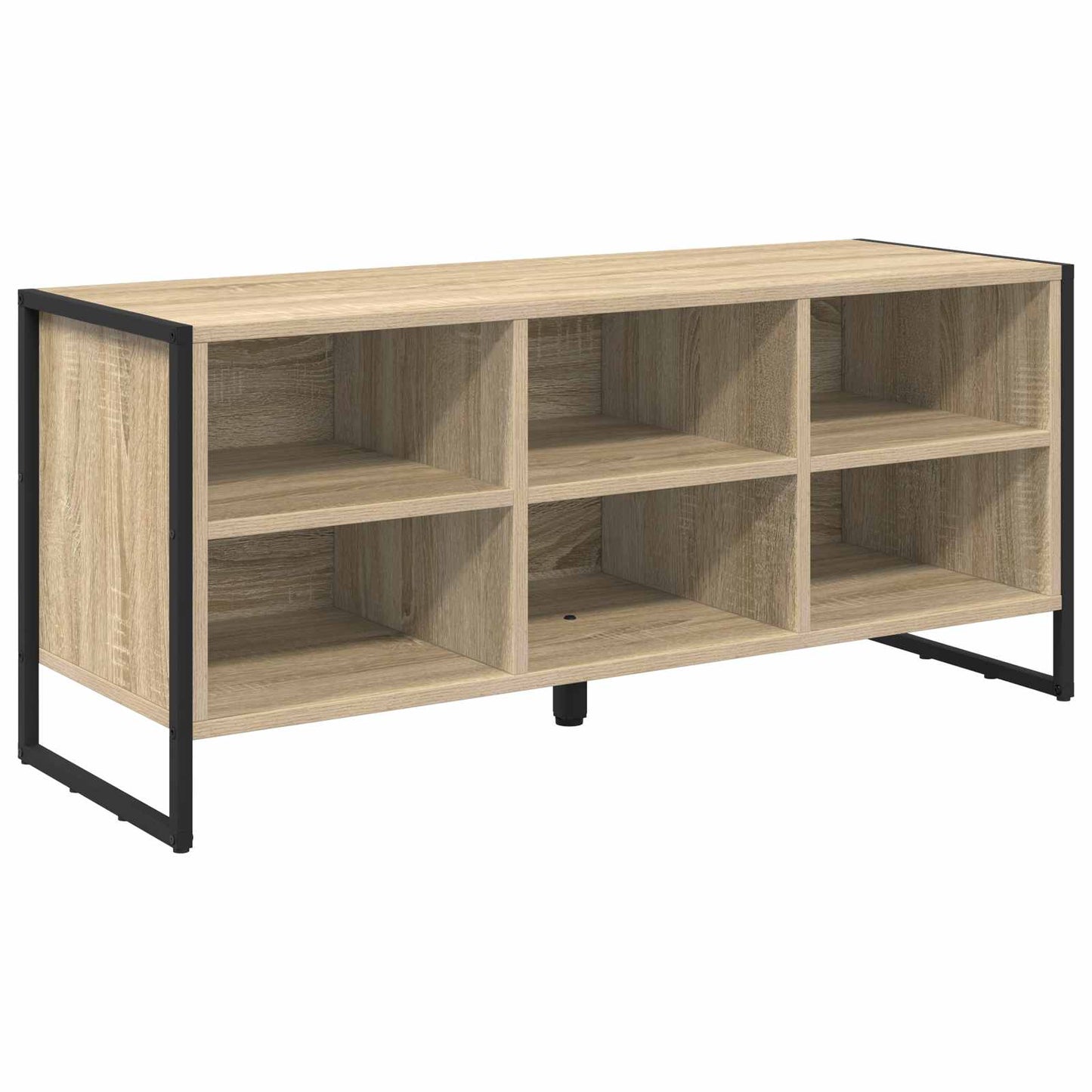 Vidaxl schoenenkast met opslag sonoma 60 x 35 x 44 cm bewerkt hout