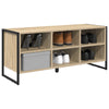 Vidaxl schoenenkast met opslag sonoma 60 x 35 x 44 cm bewerkt hout