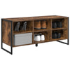 Vidaxl schoenenkast met opslag rook eik 60 x 35 x 44 cm bewerkt hout