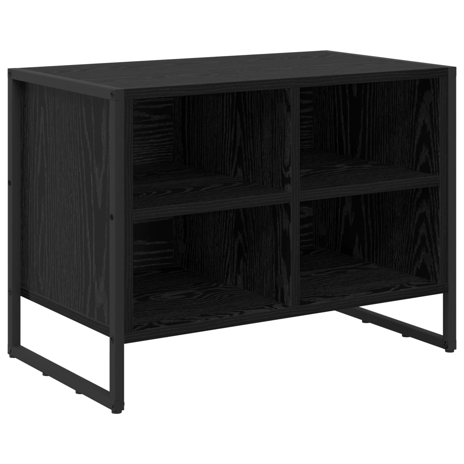 VidaXL zapatero roble negro 60 x 35 x 44 cm acabado madera