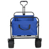 Trolley a mano pieghevole Vidaxx blu 89 x 63 x 96 cm in acciaio e tessuto oxford
