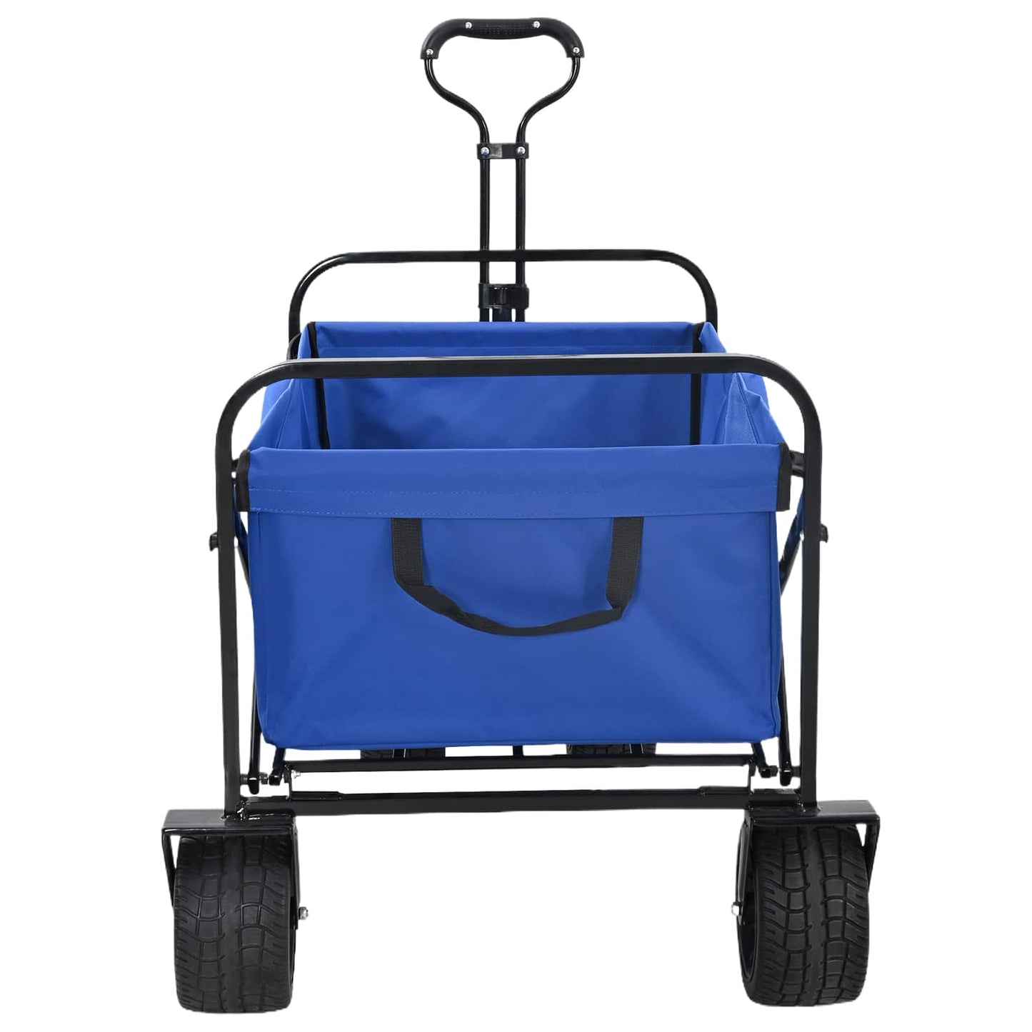 Trolley a mano pieghevole Vidaxx blu 89 x 63 x 96 cm in acciaio e tessuto oxford