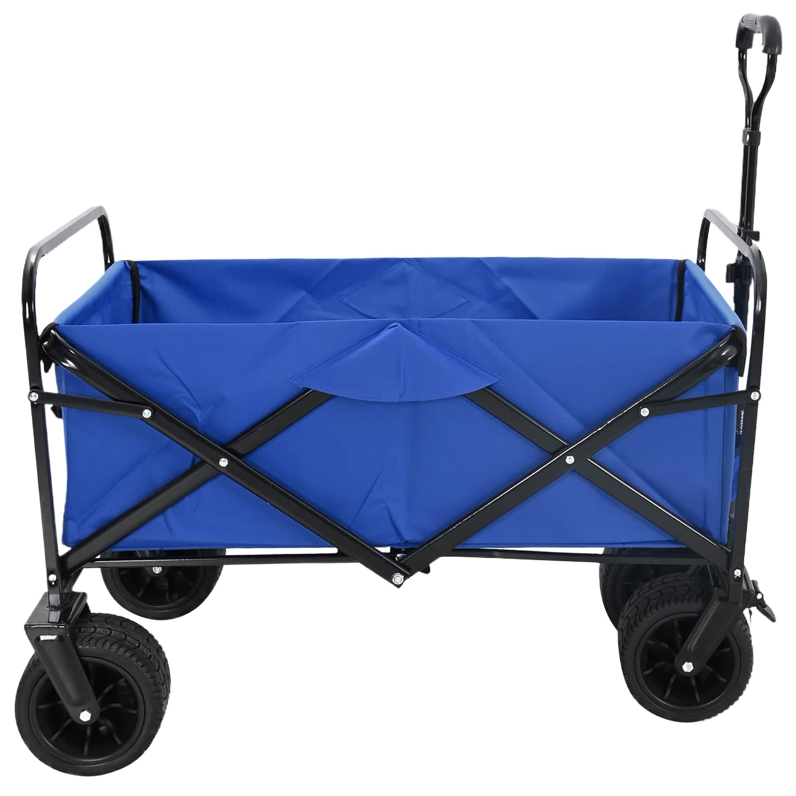 Trolley a mano pieghevole Vidaxx blu 89 x 63 x 96 cm in acciaio e tessuto oxford