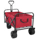 Trolley a mano pieghevole Vidaxx rosso 89 x 63 x 96 cm in acciaio e tessuto oxford