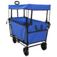 Trolley a mano pieghevole Vidaxx nero 105 x 56,5 x 116 cm tessuto oxford