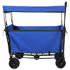 Trolley a mano pieghevole Vidaxx nero 105 x 56,5 x 116 cm tessuto oxford