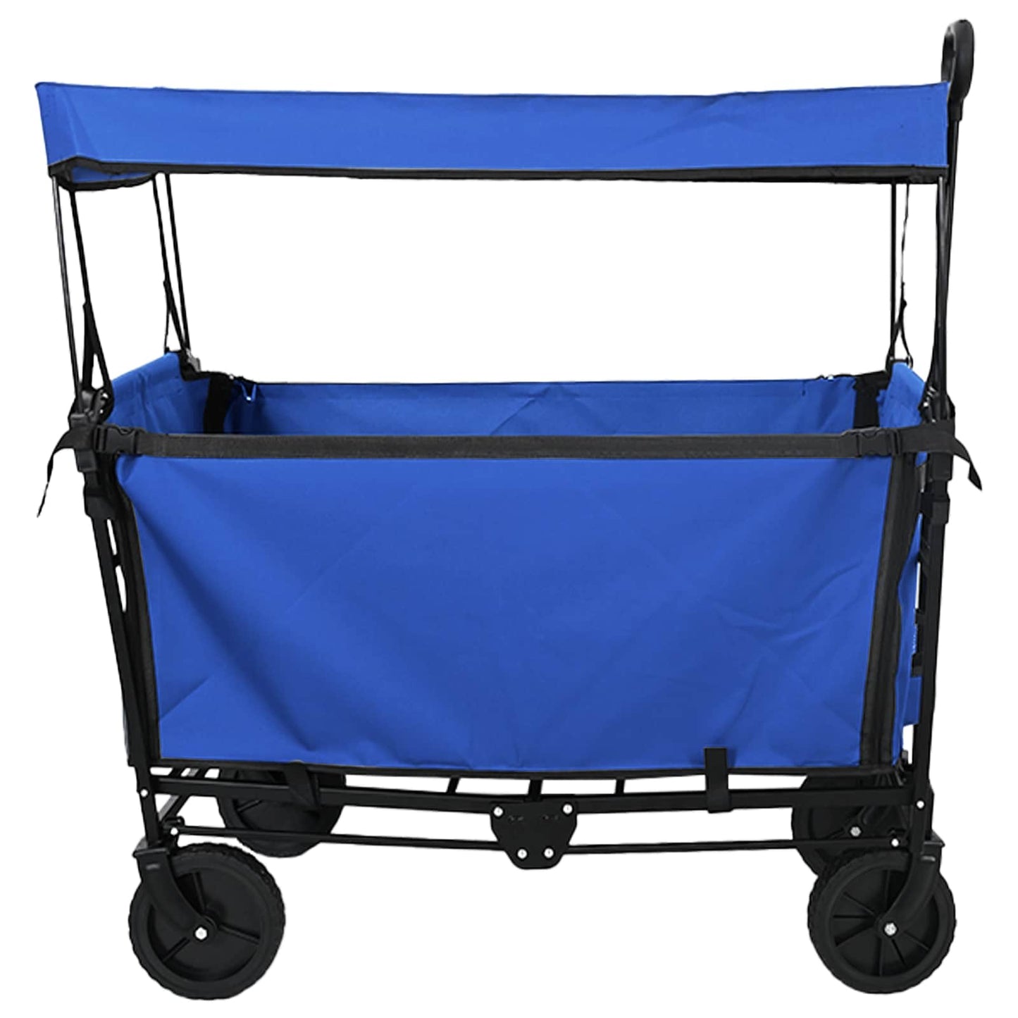 Trolley a mano pieghevole Vidaxx nero 105 x 56,5 x 116 cm tessuto oxford