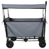 Trolley pieghevole Vidaxx grigio 105 x 56,5 x 116 cm tessuto oxford