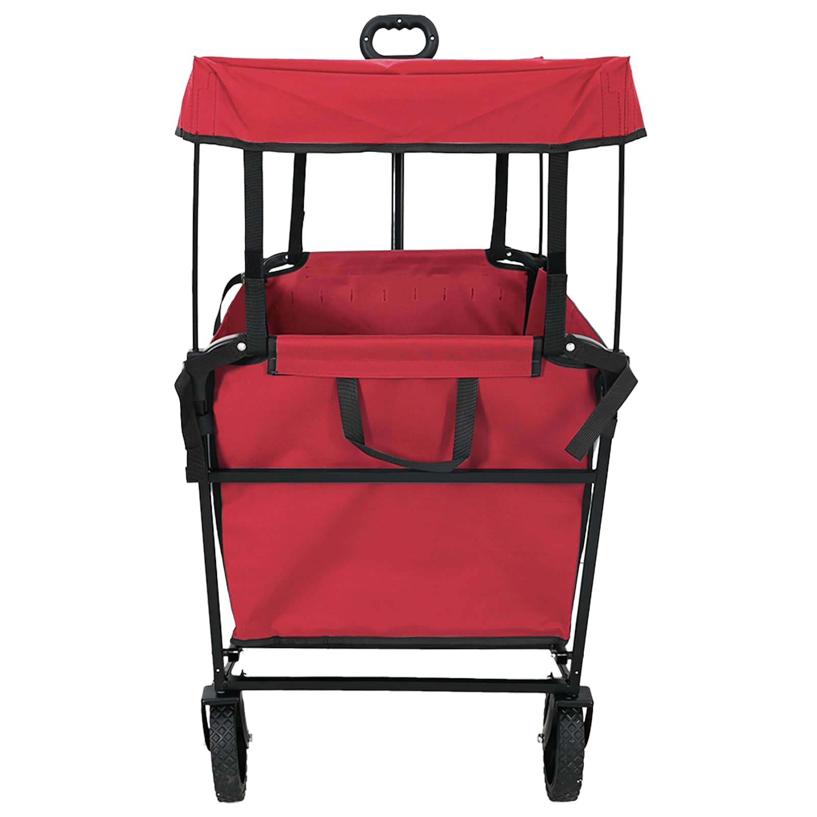Trolley pieghevole Vidaxx rosso 105 x 56,5 x 116 cm tessuto oxford