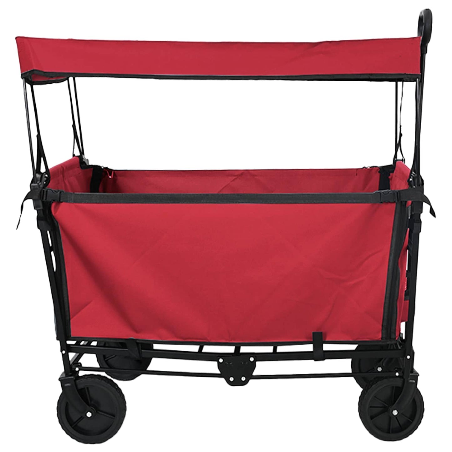 Vidaxl vouwbare handtrolley rood 105 x 56.5 x 116 cm oxford stof