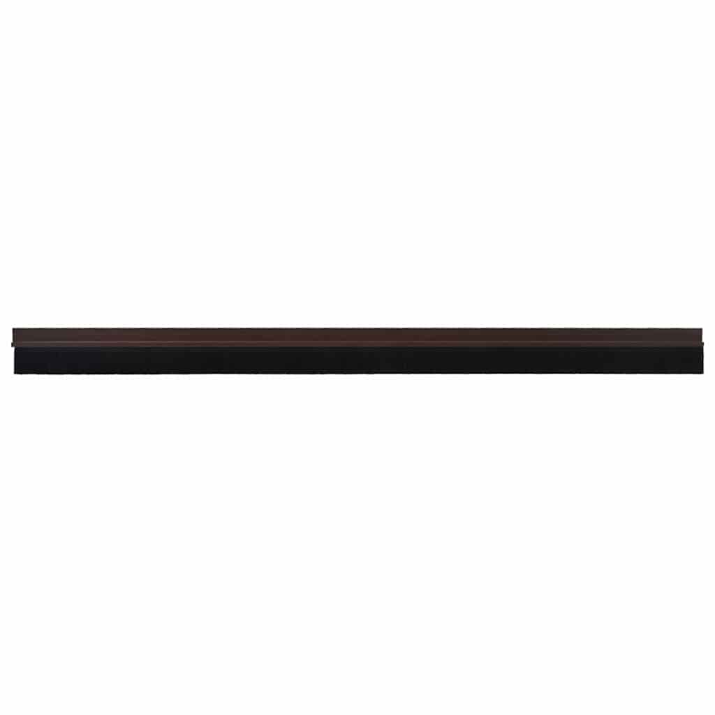 Spazzole per porte autoadesive Vidaxx 2 pezzi marrone 100 cm in lega di alluminio