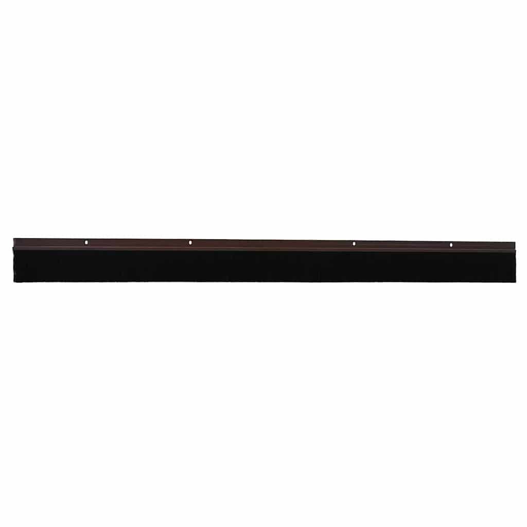Vidaxl schroefbare deurborstelafsluitingen 12 pcs bruin 100 cm
