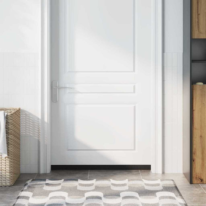 Spazzole per porte autoadesive Vidaxx 2 pezzi bianco 100 cm in lega di alluminio