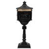 Cassetta postale Vidaxx in piedi nera 42,5 x 29,5 x 117 cm in alluminio pressofuso