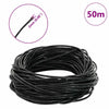 Cordón de cuero VidaXL negro ø2 mm x 50 m cuero