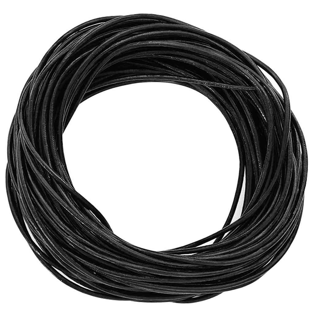 Cordone in cuoio VidaXL nero ø2 mm x 50 m cuoio