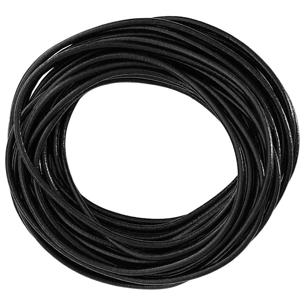 Cordoncino in cuoio Vidaxxl nero ø2,5 mm x 50 m cuoio