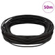 Cordón de cuero vidaxl marrón oscuro ø1,5 mm x 50 m cuero