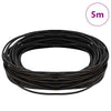 Cordón de cuero vidaxxl marrón oscuro ø2 mm x 5 m cuero