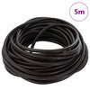 Cordón de cuero vidaxl marrón oscuro ø4 mm x 5 m cuero