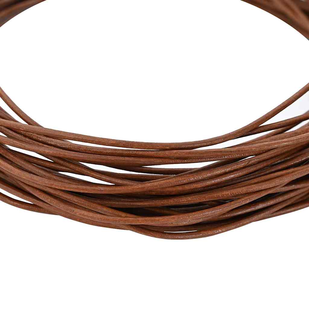 Cordoncino in cuoio Vidaxl marrone chiaro ø1 mm x 10 m cuoio