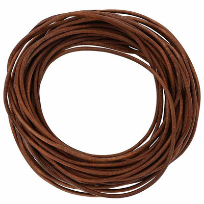 Cordón de cuero vidaxl marrón claro ø2,5 mm x 10 m cuero