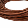 Cordoncino in cuoio Vidaxl marrone chiaro ø2,5 mm x 50 m cuoio
