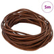 Cordoncino in cuoio Vidaxl marrone chiaro ø3 mm x 5 m cuoio