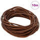 Cordoncino in cuoio Vidaxl marrone chiaro ø3 mm x 10 m cuoio