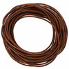 Cordoncino in cuoio Vidaxl marrone chiaro ø3 mm x 50 m cuoio