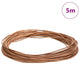 Vidaxl leren koord bruin ø1 mm x 5 m leer