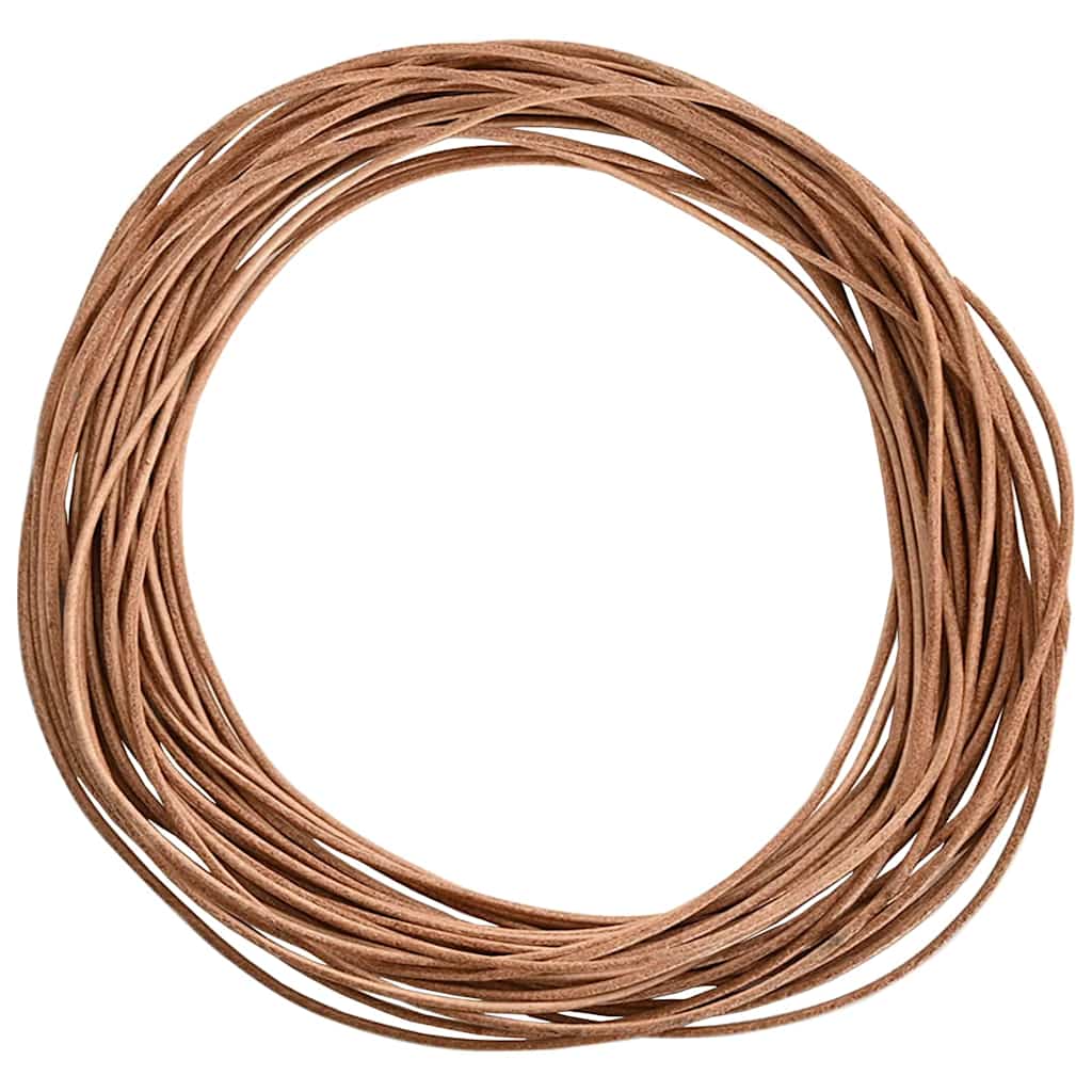 Vidaxl leren koord bruin ø1 mm x 5 m leer
