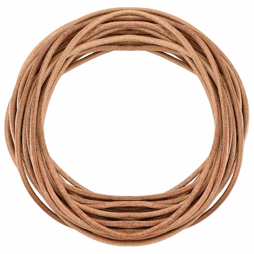 Vidaxl leren koord bruin ø2,5 mm x 5 m leer