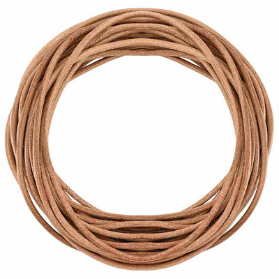 Cordón de cuero vidaxl marrón ø3 mm x 10 m cuero