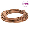 Cordón de cuero vidaxl marrón ø4 mm x 10 m cuero