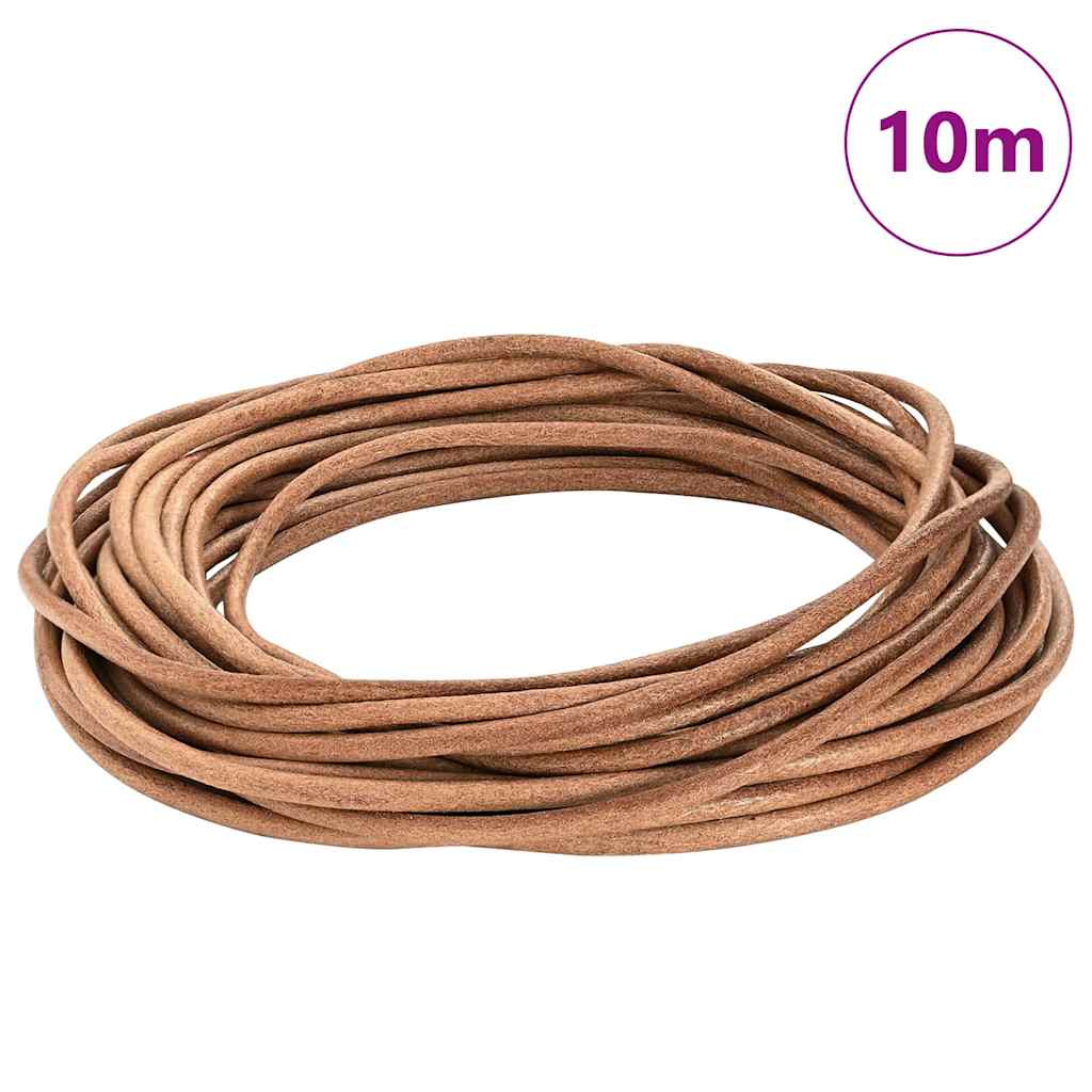 Vidaxl leren koord bruin ø4 mm x 10 m leer