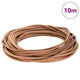 Vidaxl leren koord bruin ø5 mm x 10 m leer