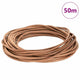 Vidaxl leren koord bruin ø5 mm x 50 m leer