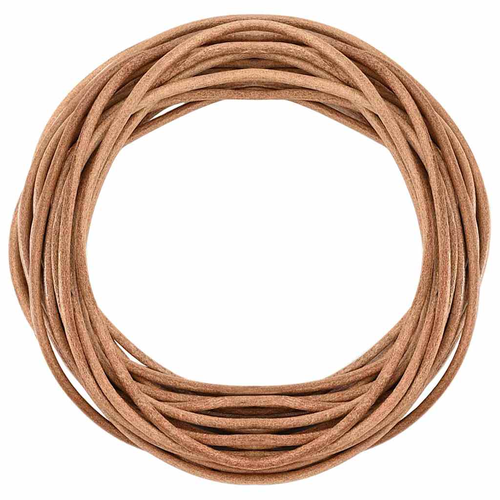 Vidaxl leren koord bruin ø5 mm x 50 m leer