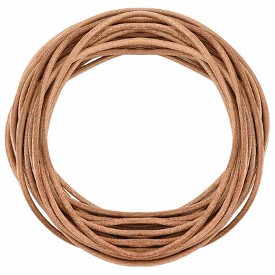 Vidaxxl cordón de cuero marrón ø5 mm x 50 m cuero