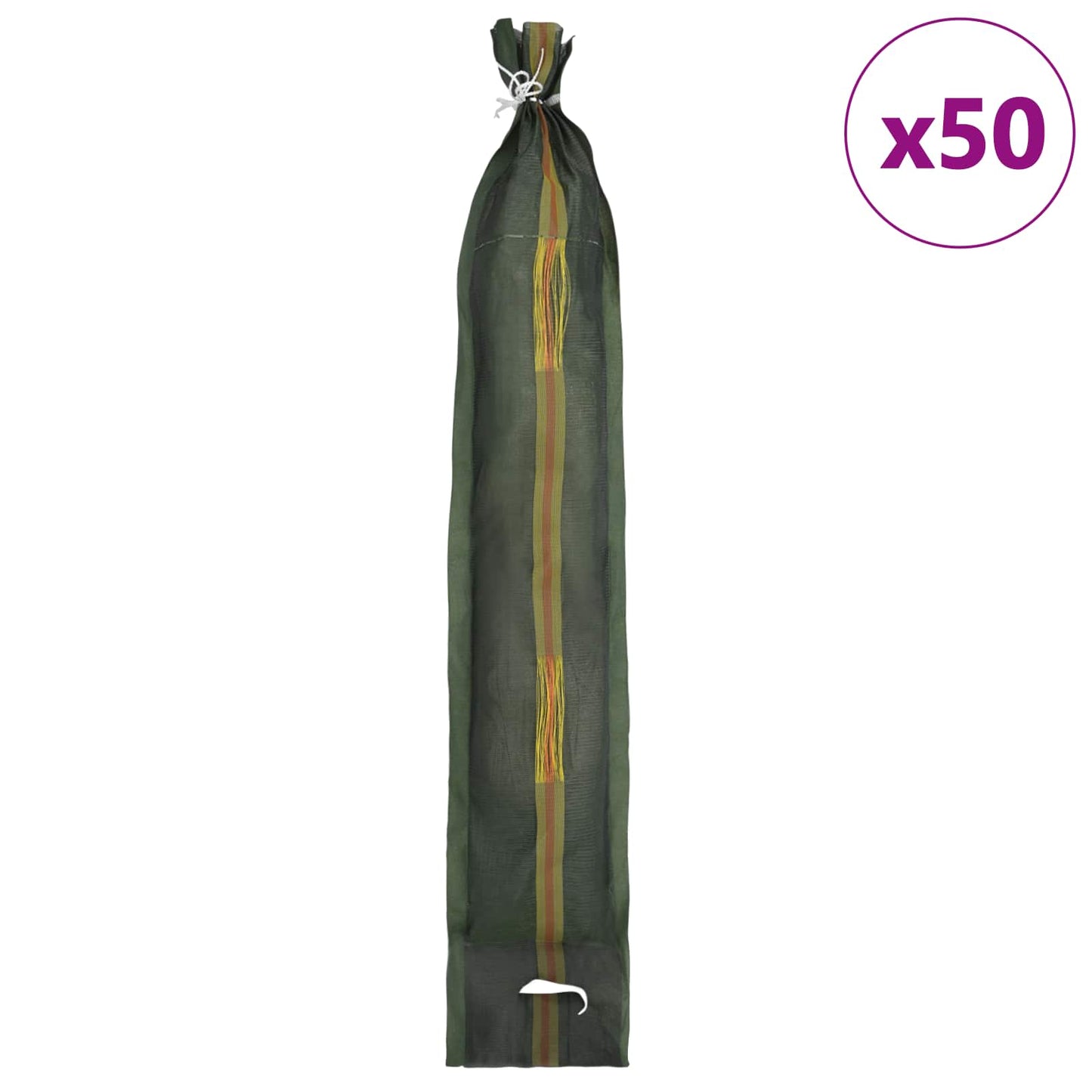 Vidaxl zandzakken 50 pcs donkergroen 120 x 27 cm hdpe