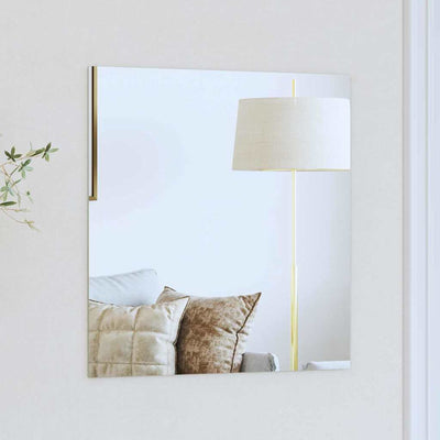 Vidaxx espejo de pared cuadrado 50 x 50 cm vidrio templado